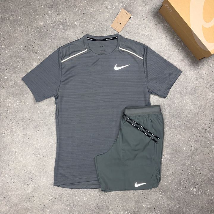 Nike Miler T-Shirt Grey
