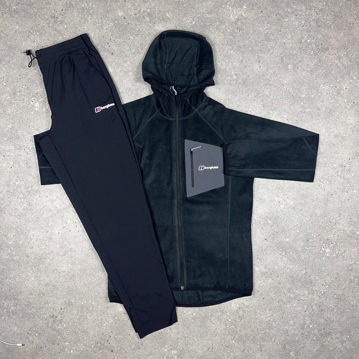 Berghaus Intervale Hooded Fleece Jacket  & Black Theran Bottoms Set