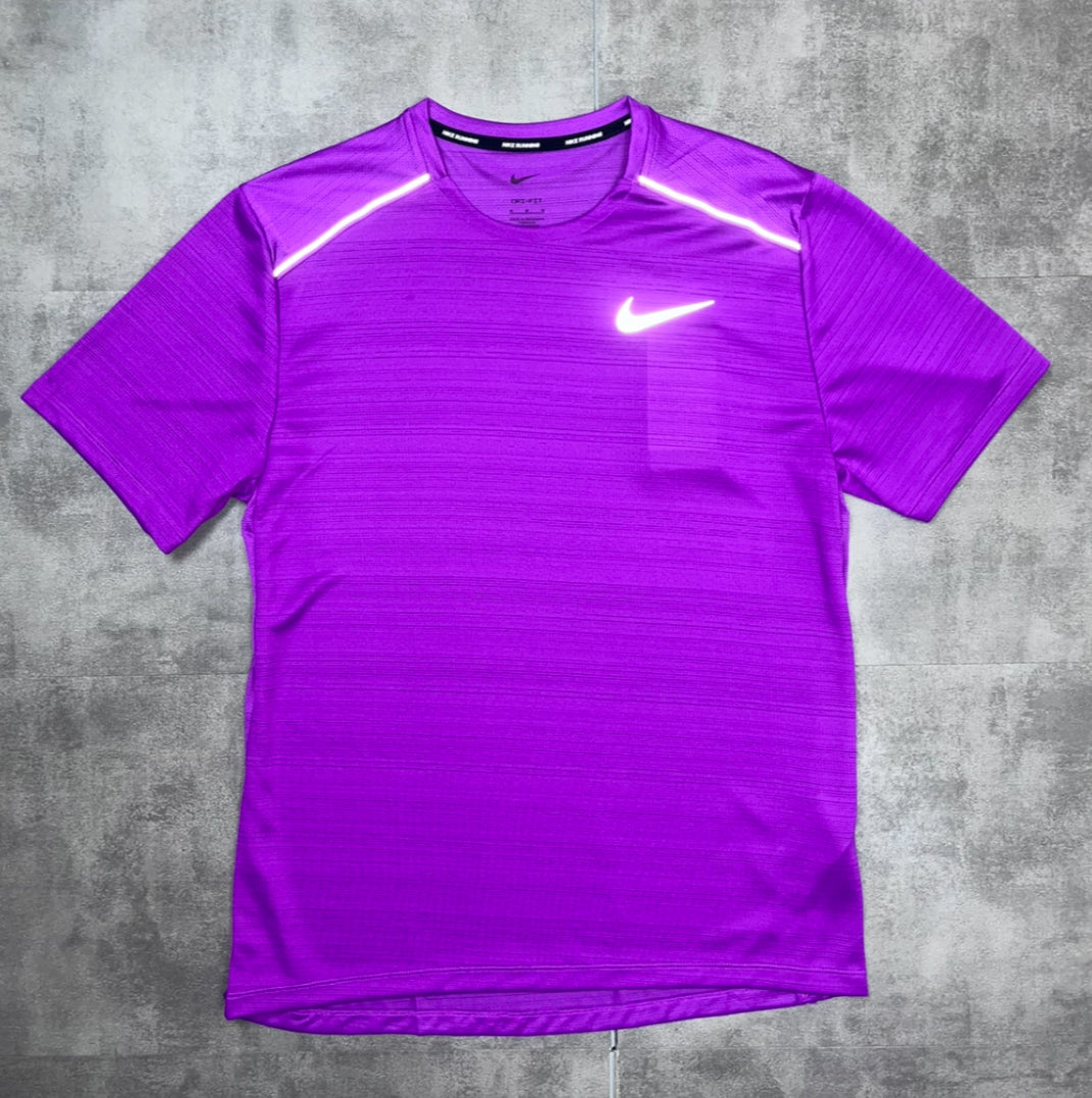 NIKE MILER T SHIRT GRAPE