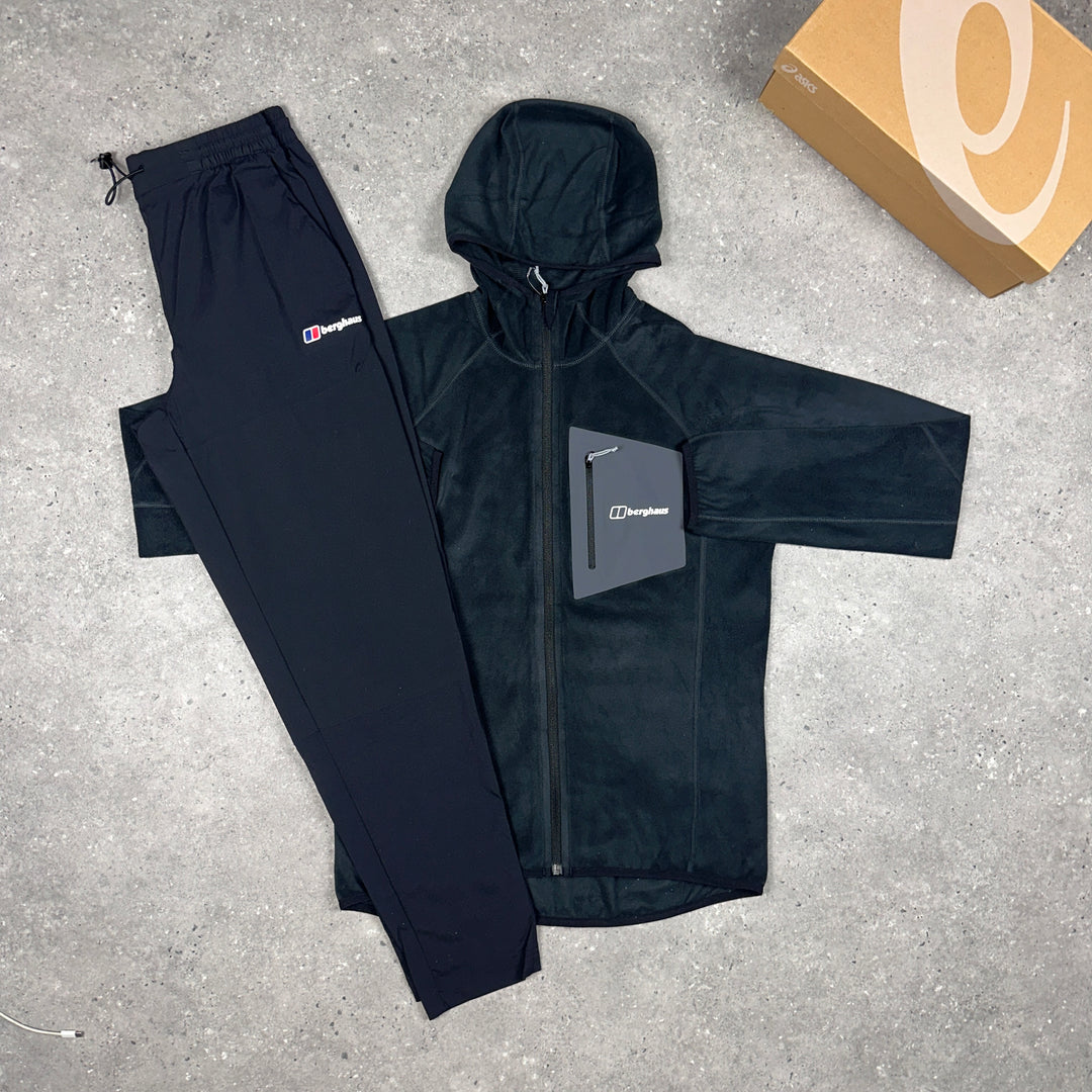 Berghaus Intervale Hooded Fleece Jacket  & Black Theran Bottoms Set