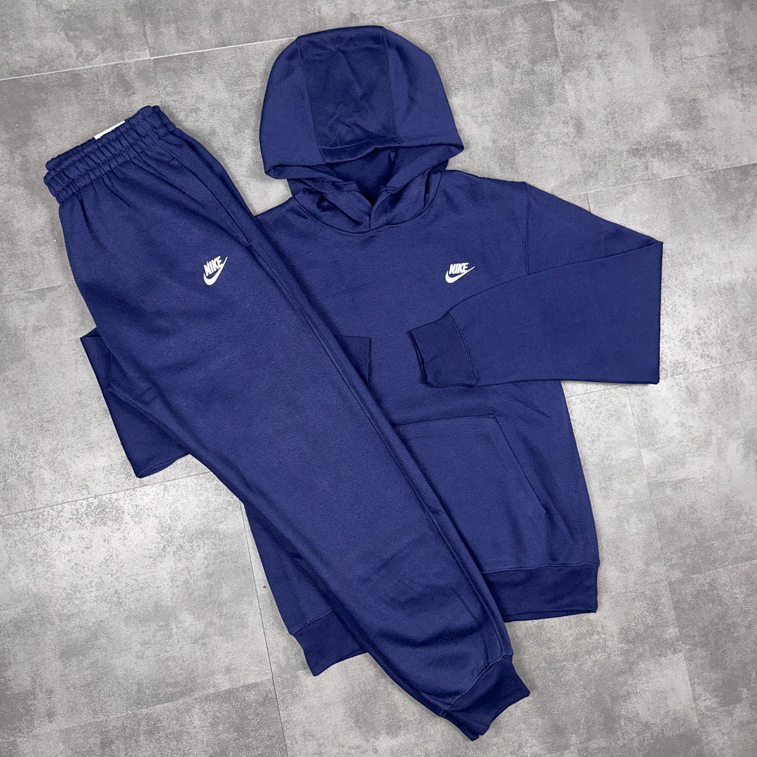 Nike Club Sports Fleece Tracksuit Navy1