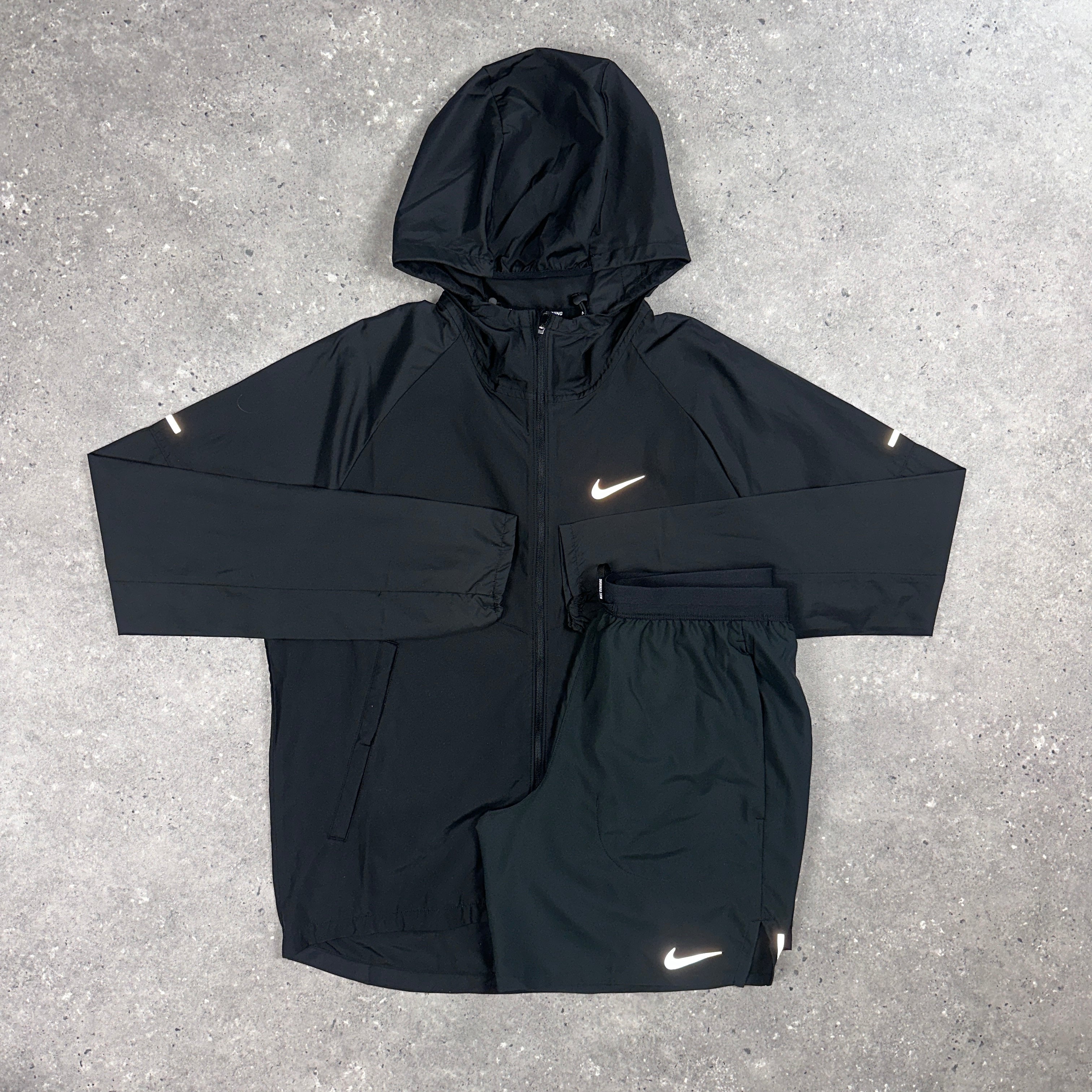 nike jacket and shorts set