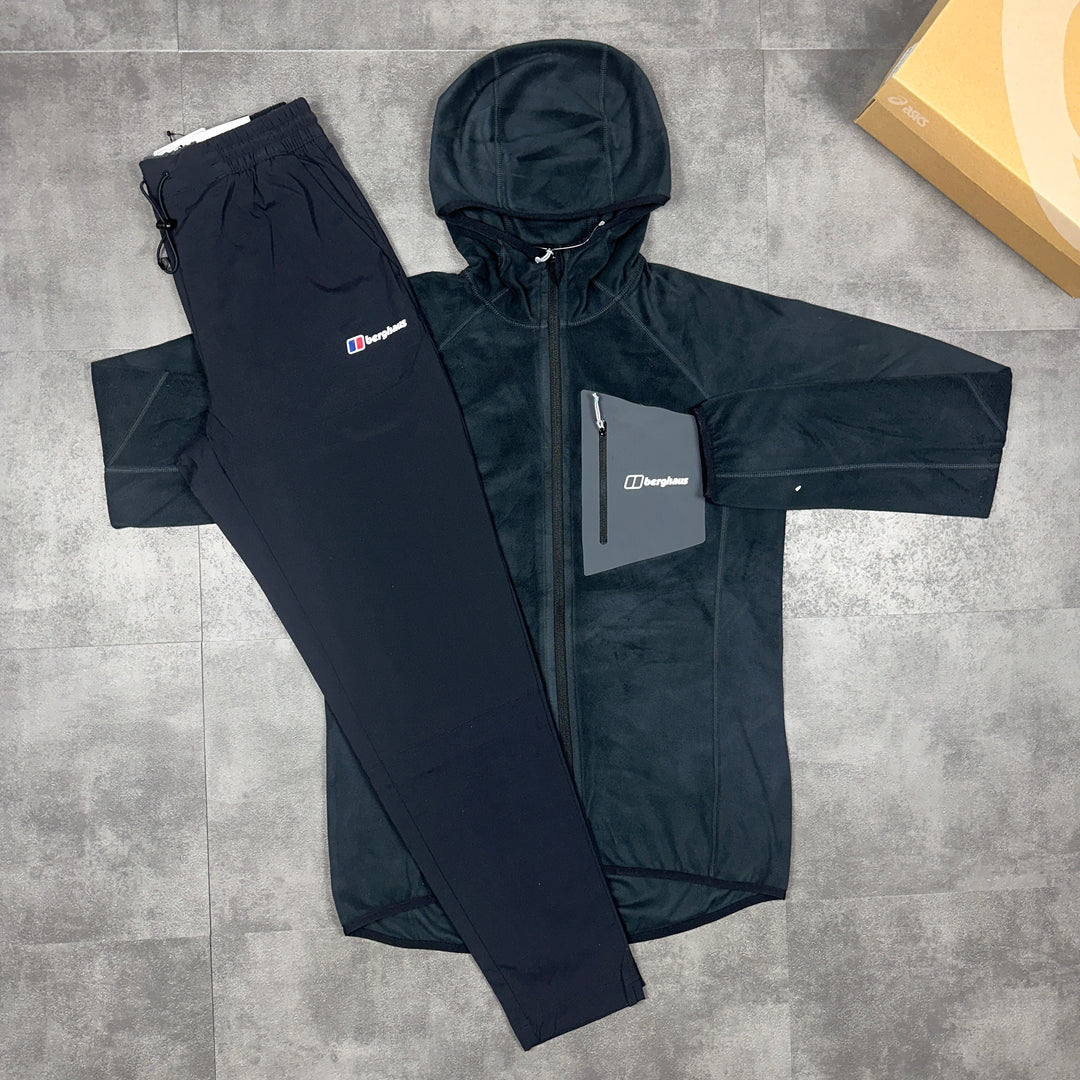 Berghaus Intervale Hooded Fleece Jacket  & Black Theran Bottoms Set