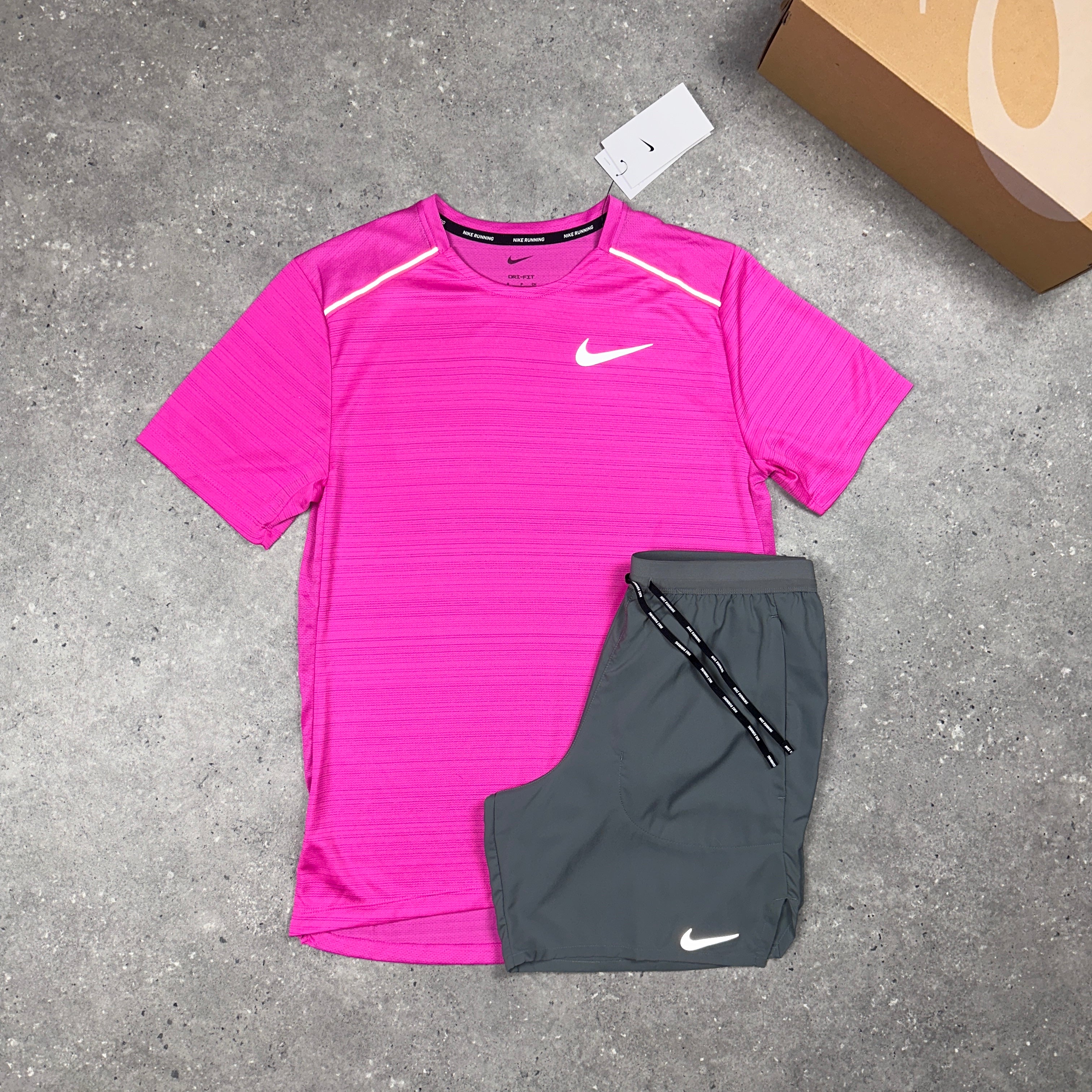 nike miler neon pink