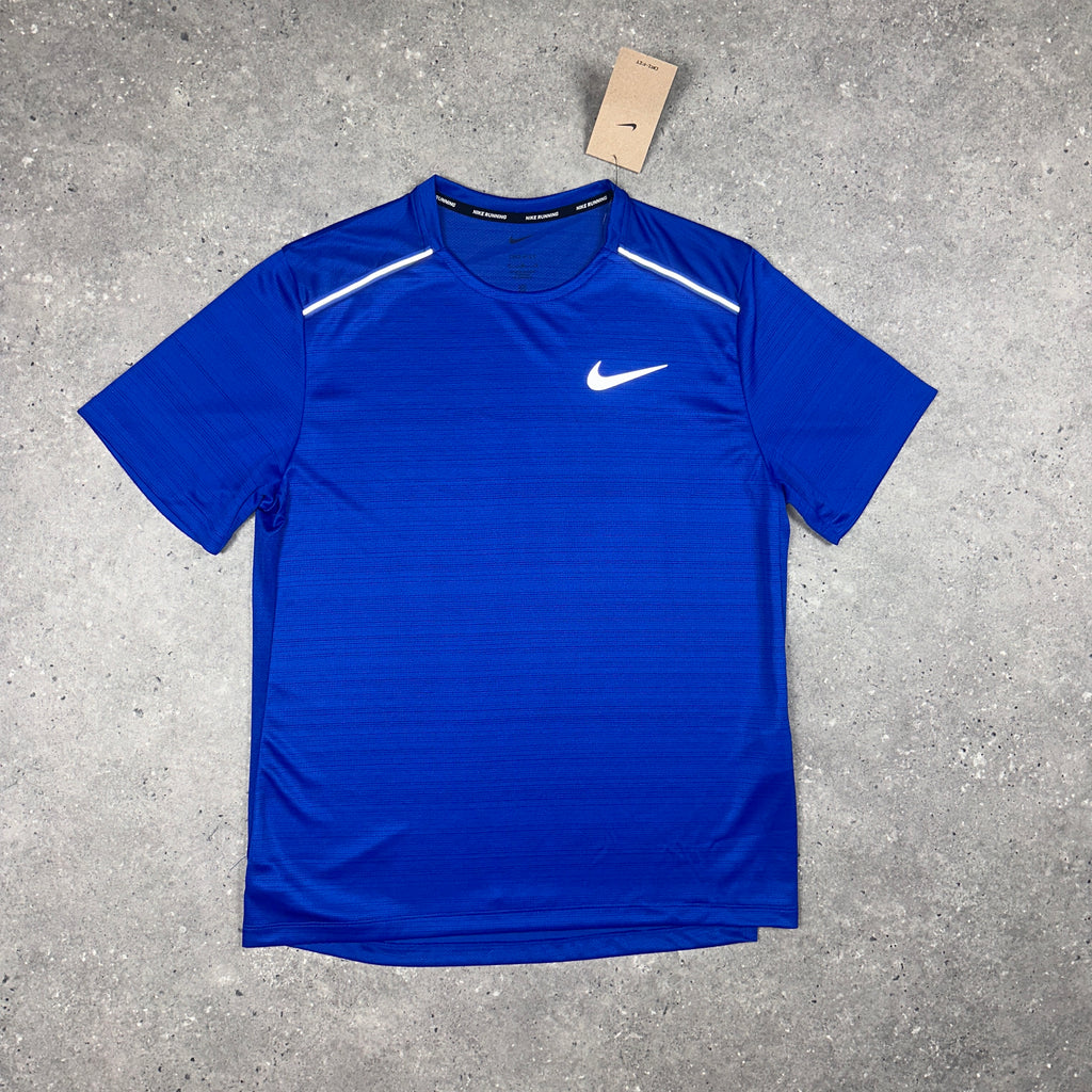nike dri fit miler t shirt blue