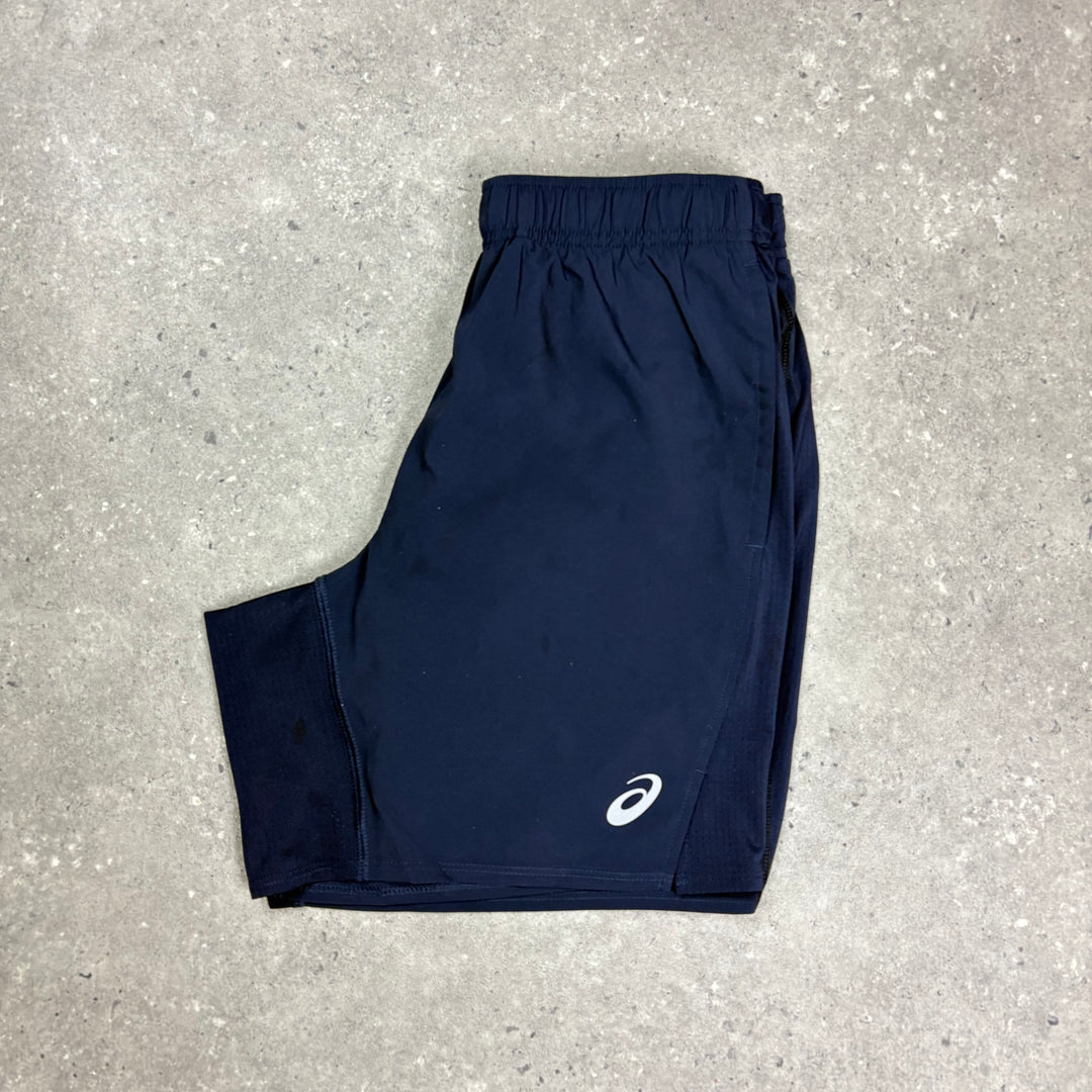 Asics Icon Stride Shorts Navy