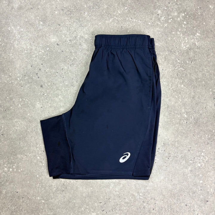 Asics Icon Stride Shorts Navy