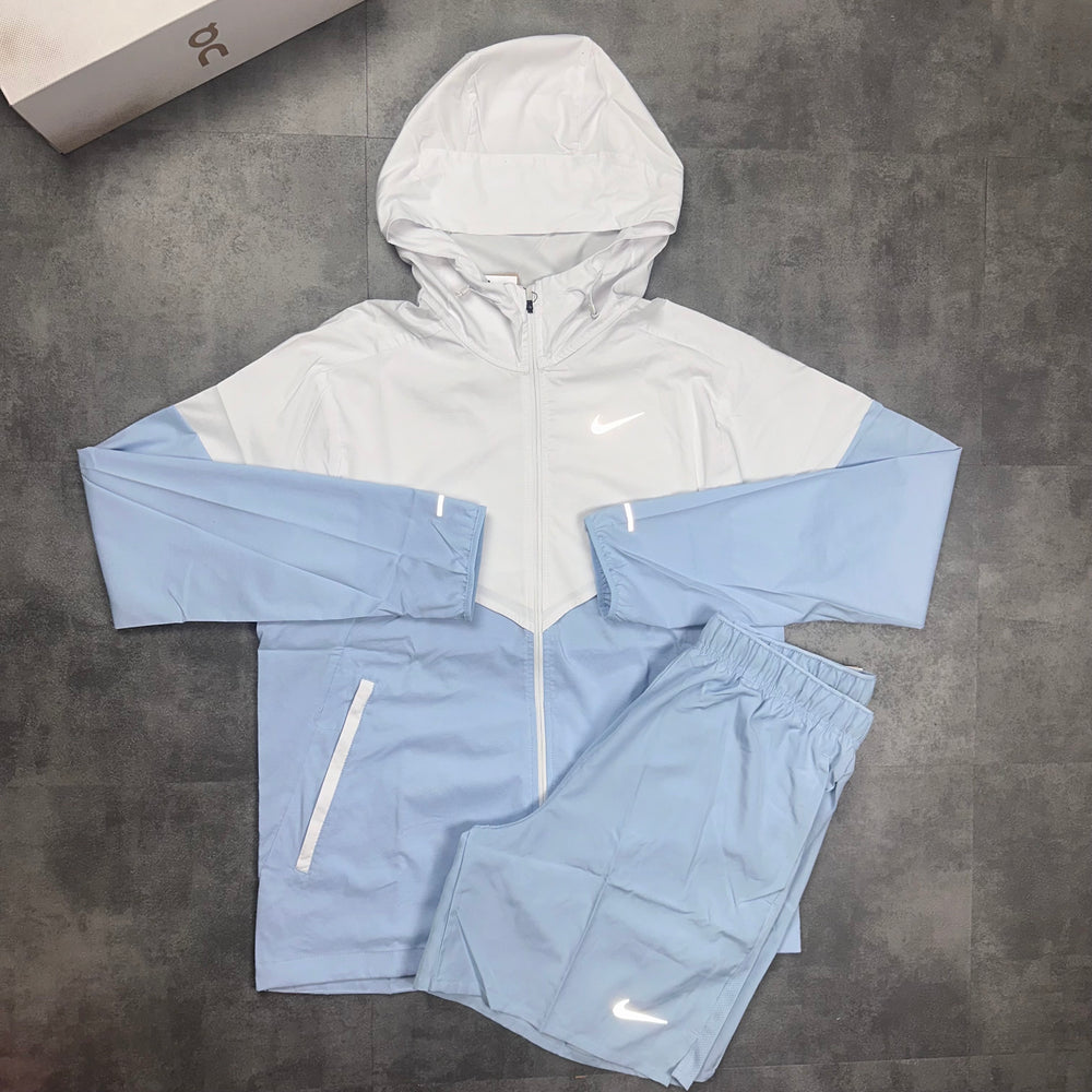 Nike UV Windbreaker & Nike Challenger 7" Shorts Set Armour Blue - side pic 
