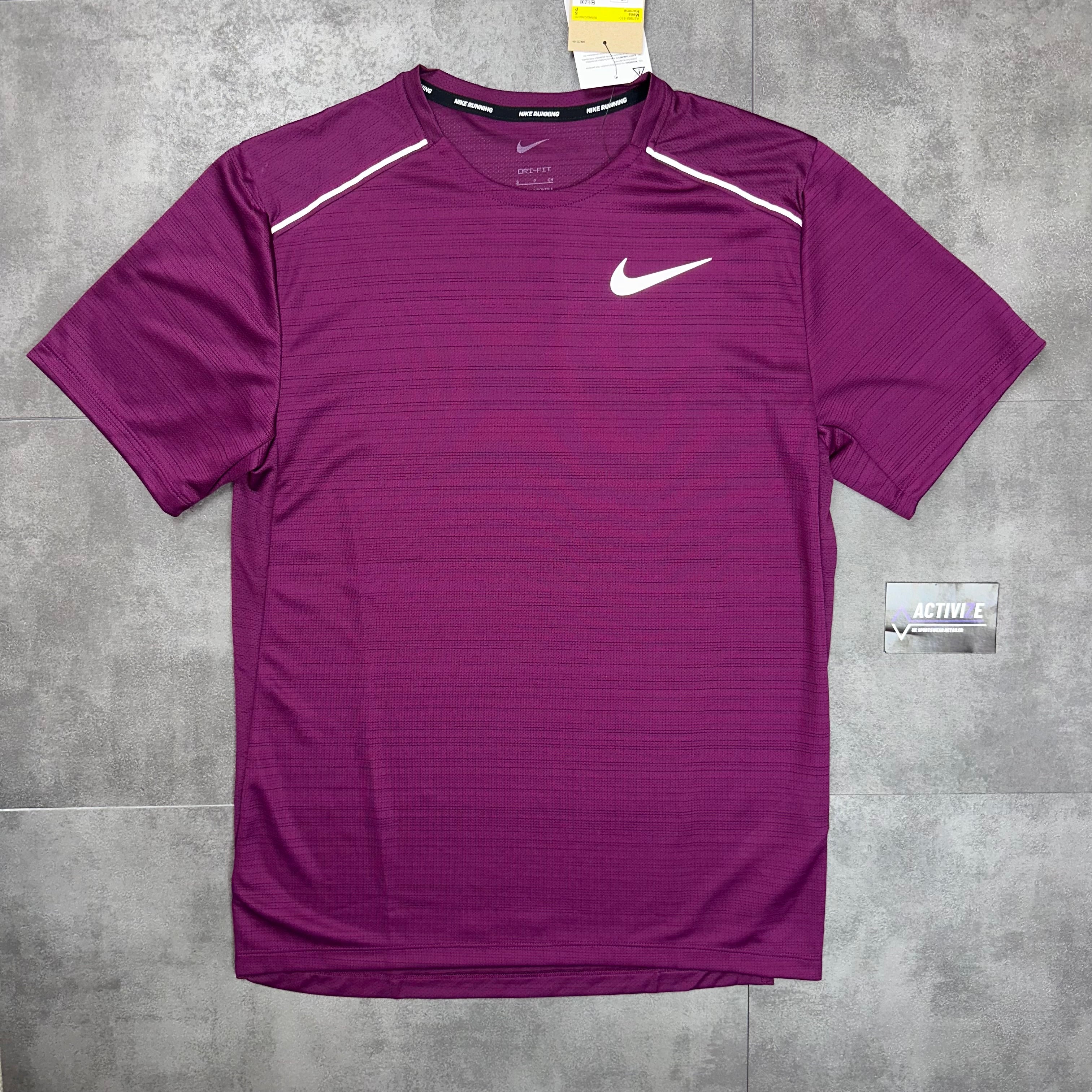 Nike dri fit outlet miler t shirt pink