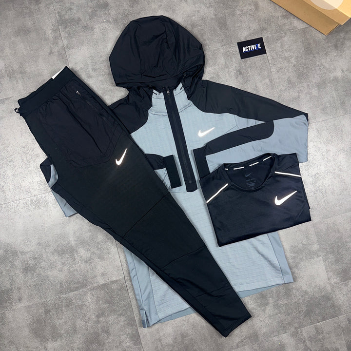 Nike Thermal Zip Top Grey & Nike Phenom Bottoms