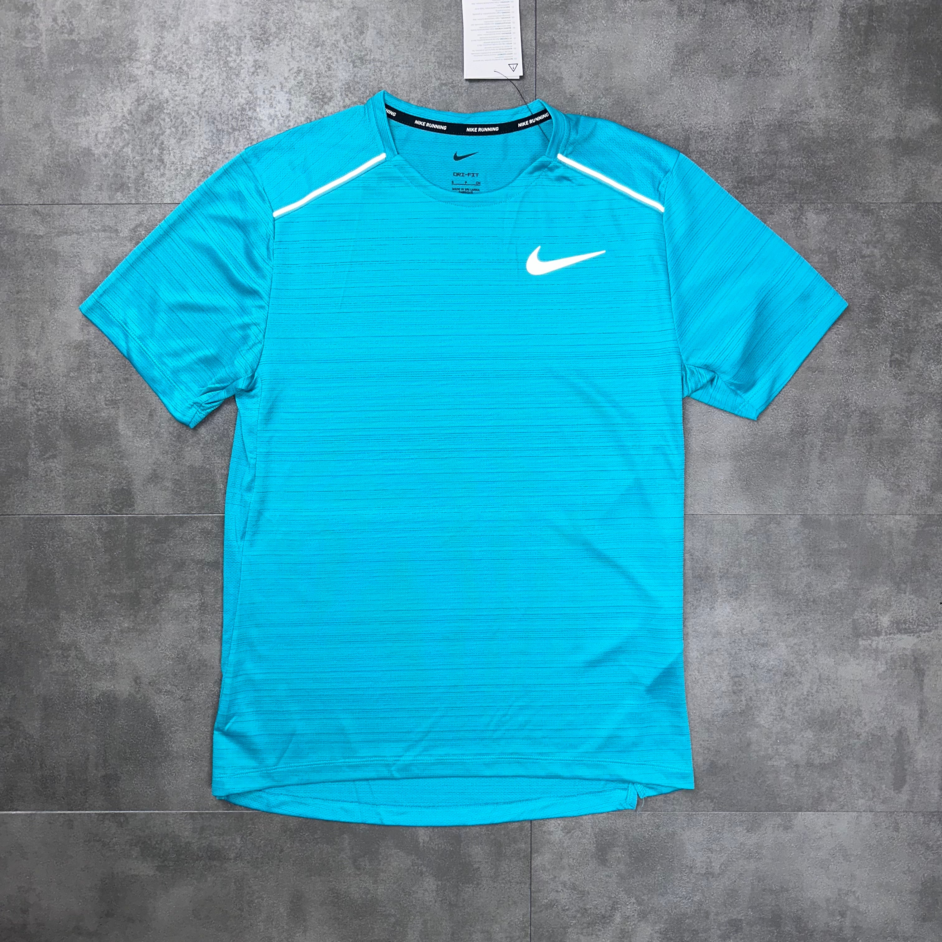 Nike miler t cheap shirt aqua