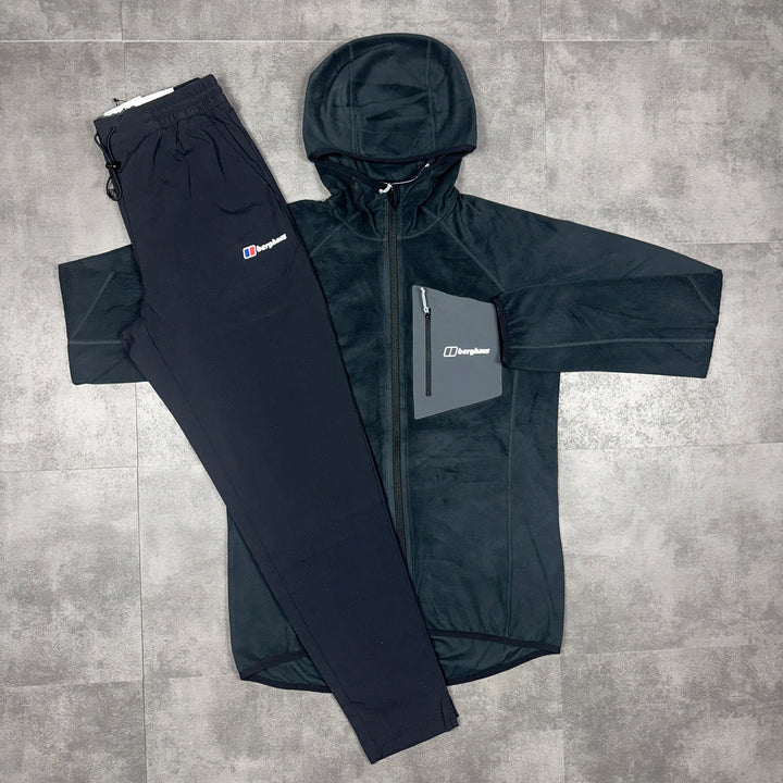 Berghaus Intervale Hooded Fleece Jacket  & Black Theran Bottoms Set