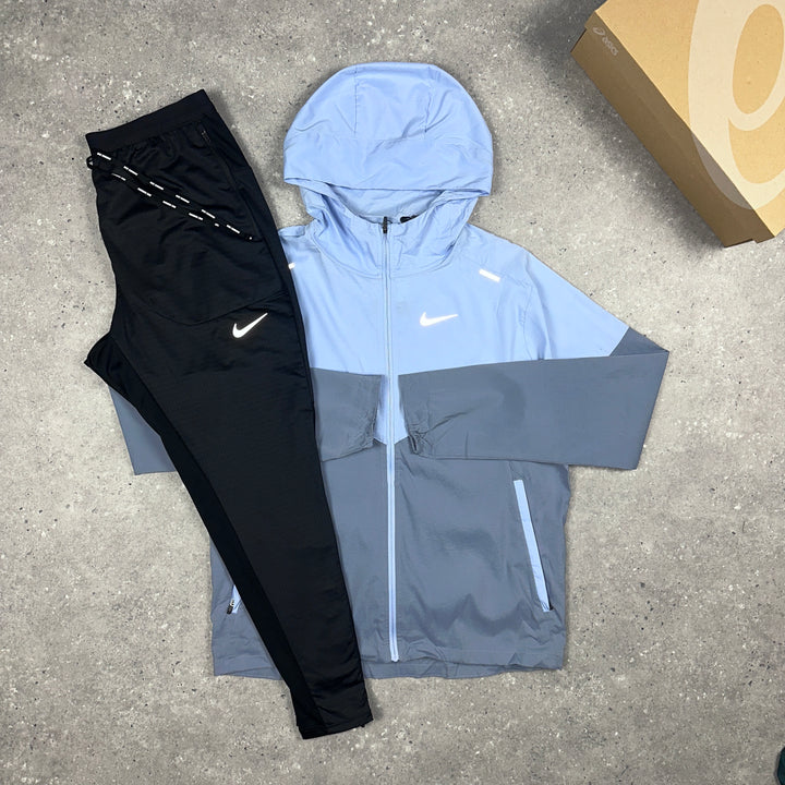 Nike UV Windbreaker Cobalt & Nike Phenom Bottoms Black Set