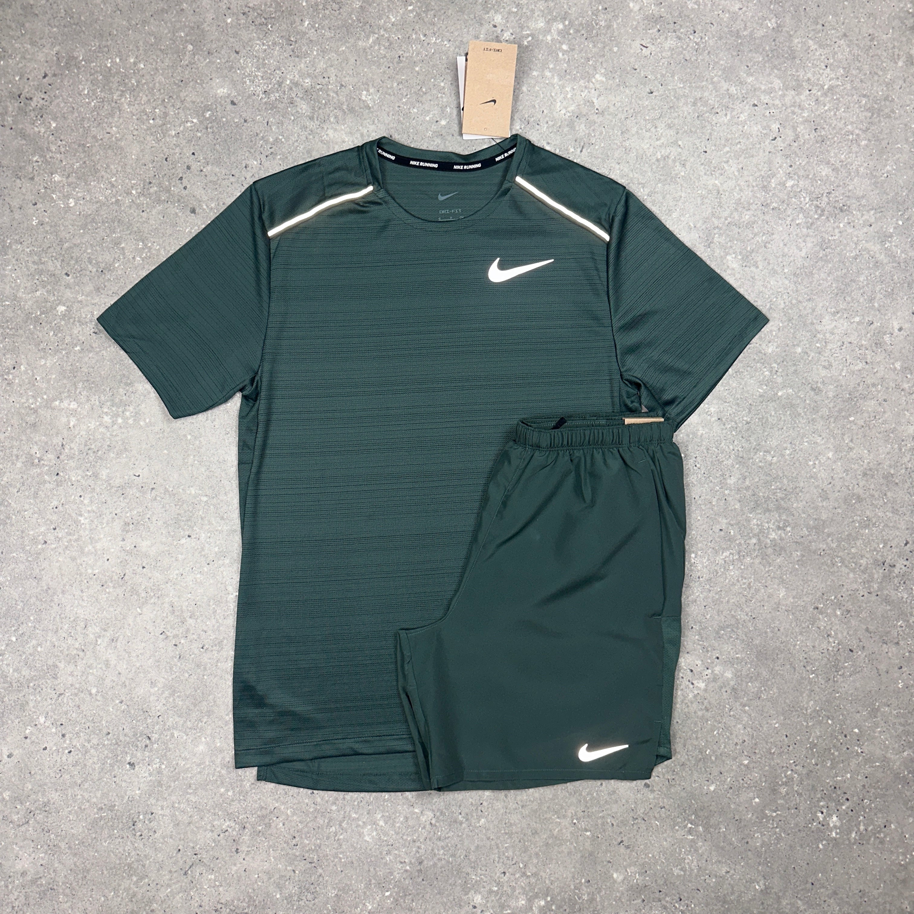 nike miler pine green