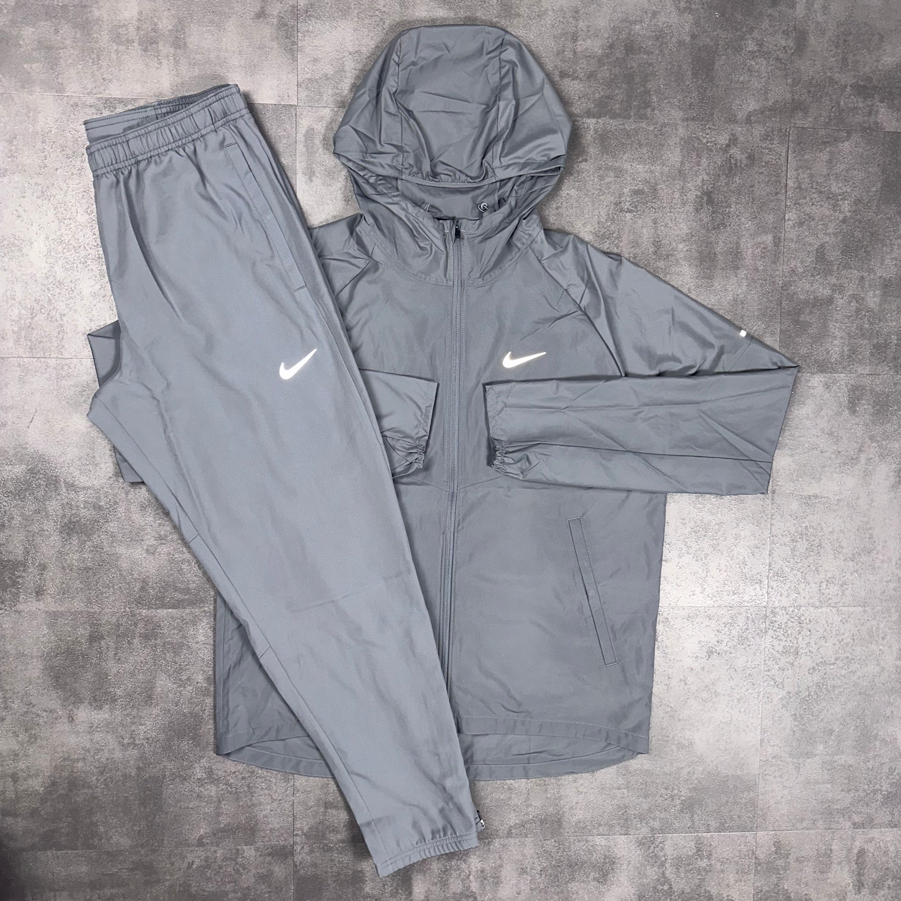 Nike Repel Windbreaker Jacket Nike Pro Bottoms Set Grey