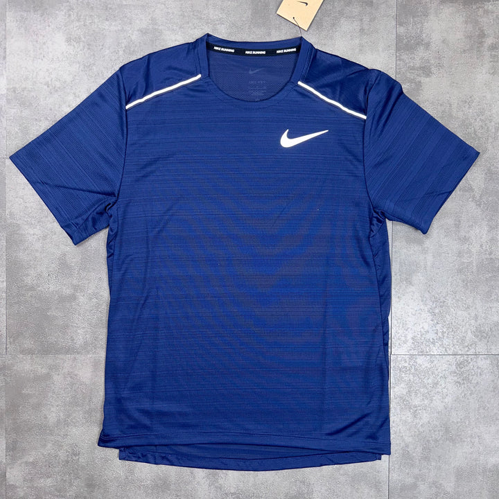 nike miler t-shirt navy 