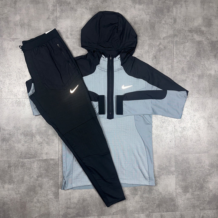 Nike Thermal Zip Top Grey & Nike Phenom Bottoms