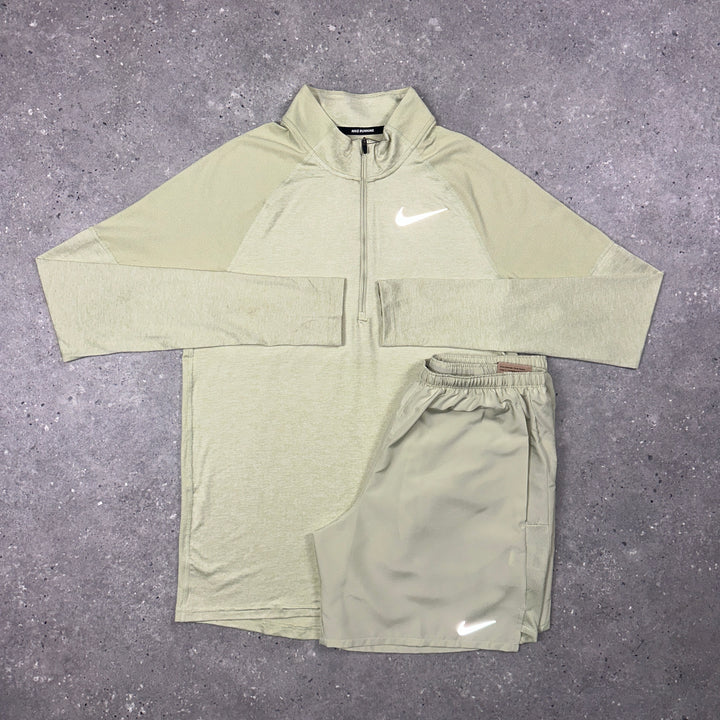 Nike Element 1/4 Zip Top Olive Aura