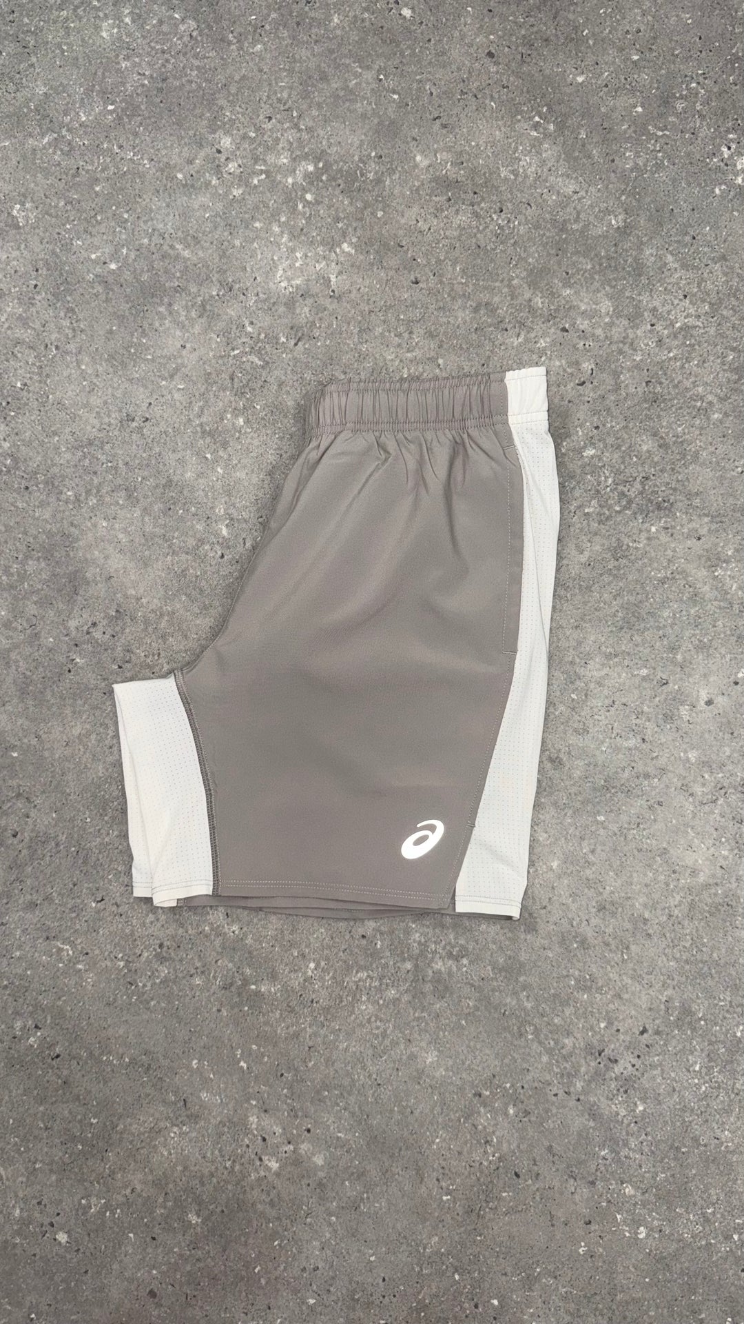 ASICS FUJITRAIL T-SHIRT & SHORTS SET CREAM / MOONROCK