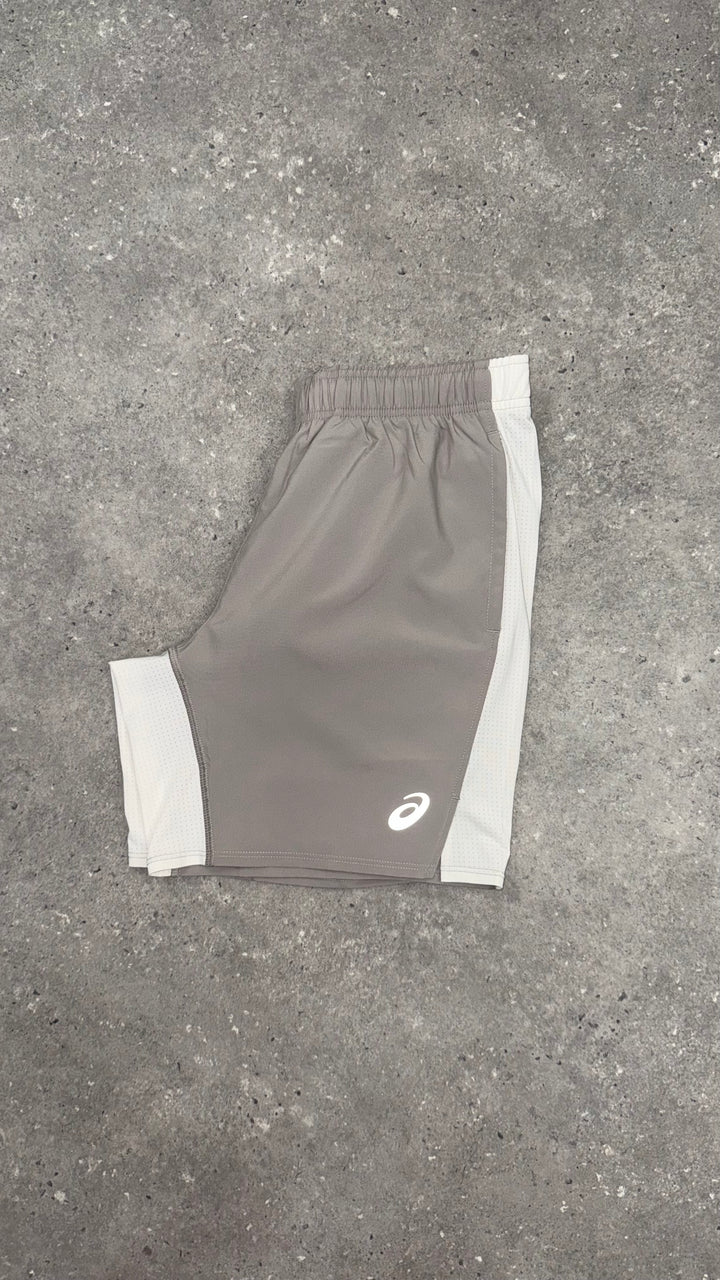 ASICS FUJITRAIL T-SHIRT & SHORTS SET CREAM / MOONROCK
