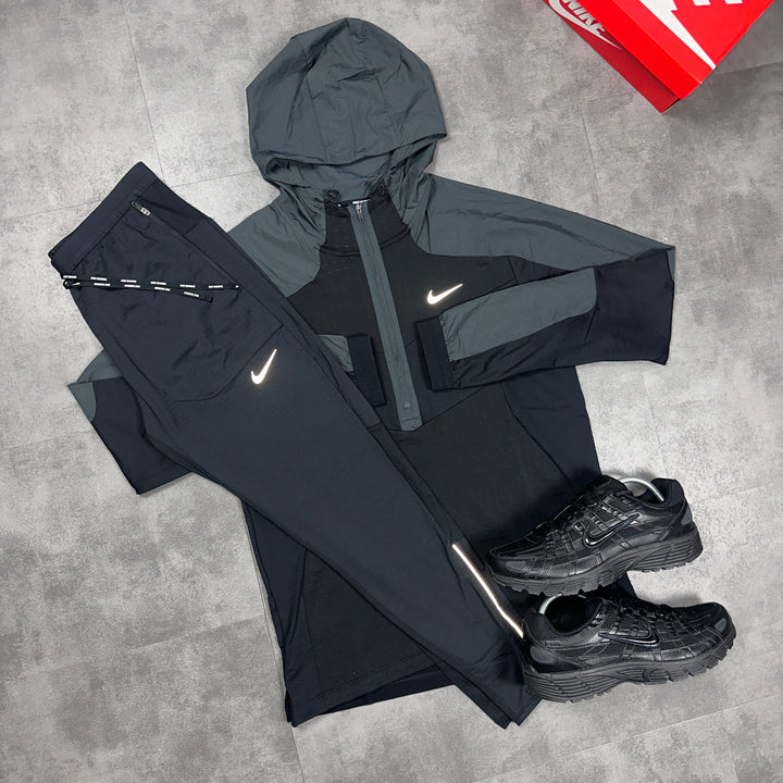 Nike Thermal Zip Black & Phenom Bottoms Set