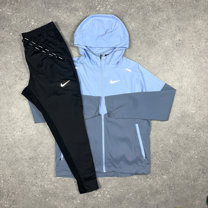 Nike UV Windbreaker Cobalt & Nike Phenom Bottoms Black Set