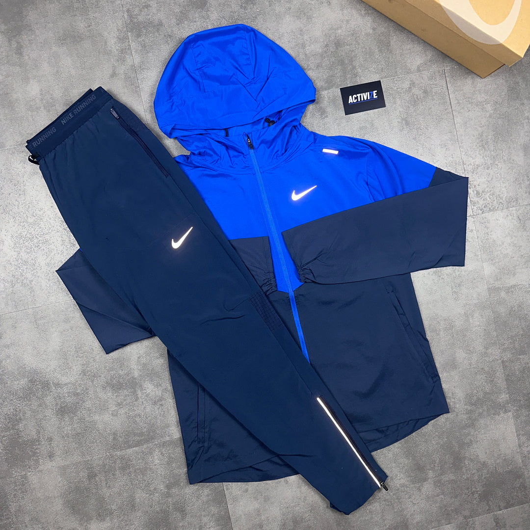 Nike UV Windbrunner Jacket Royal Blue & Nike Phenom Bottoms Navy Set