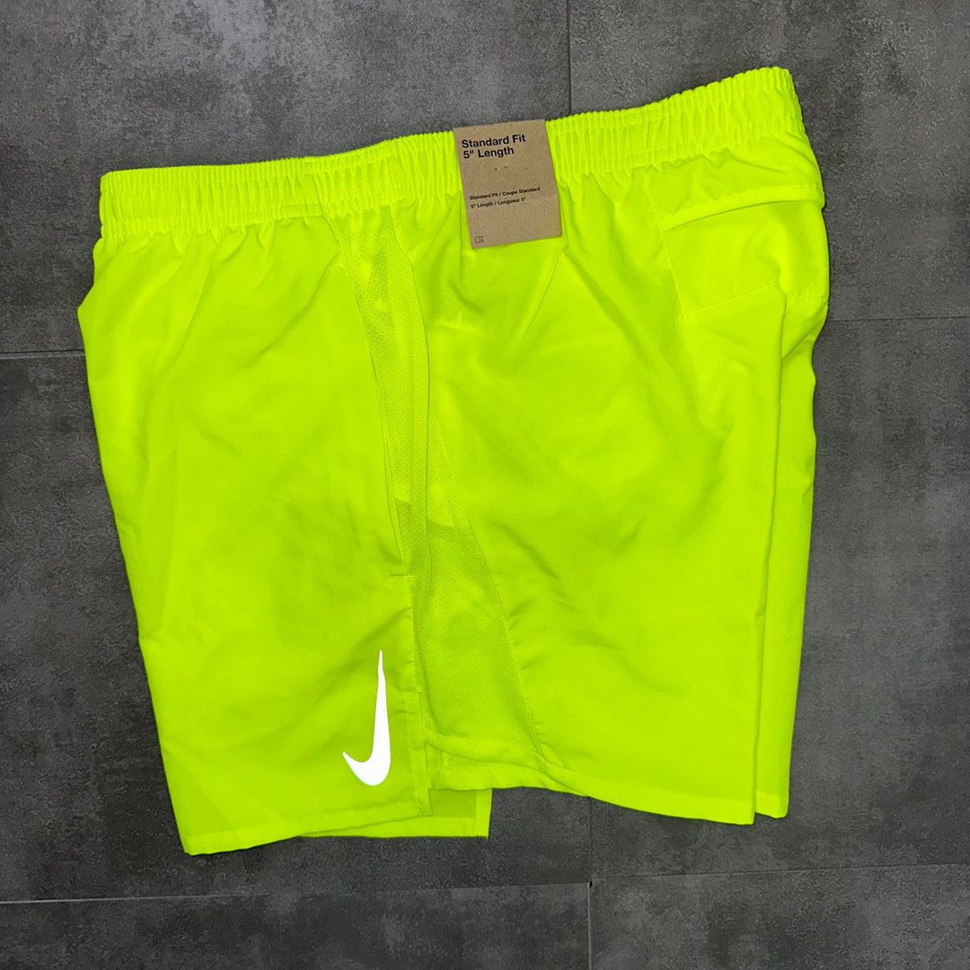 nike challenger shorts neon 