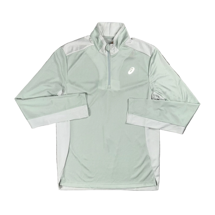 ASICS TWO TONE ZIP TOP - SAGE ROCK