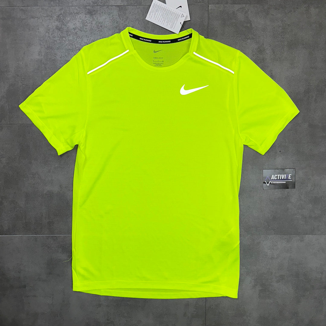 nike miler t-shirt volt 