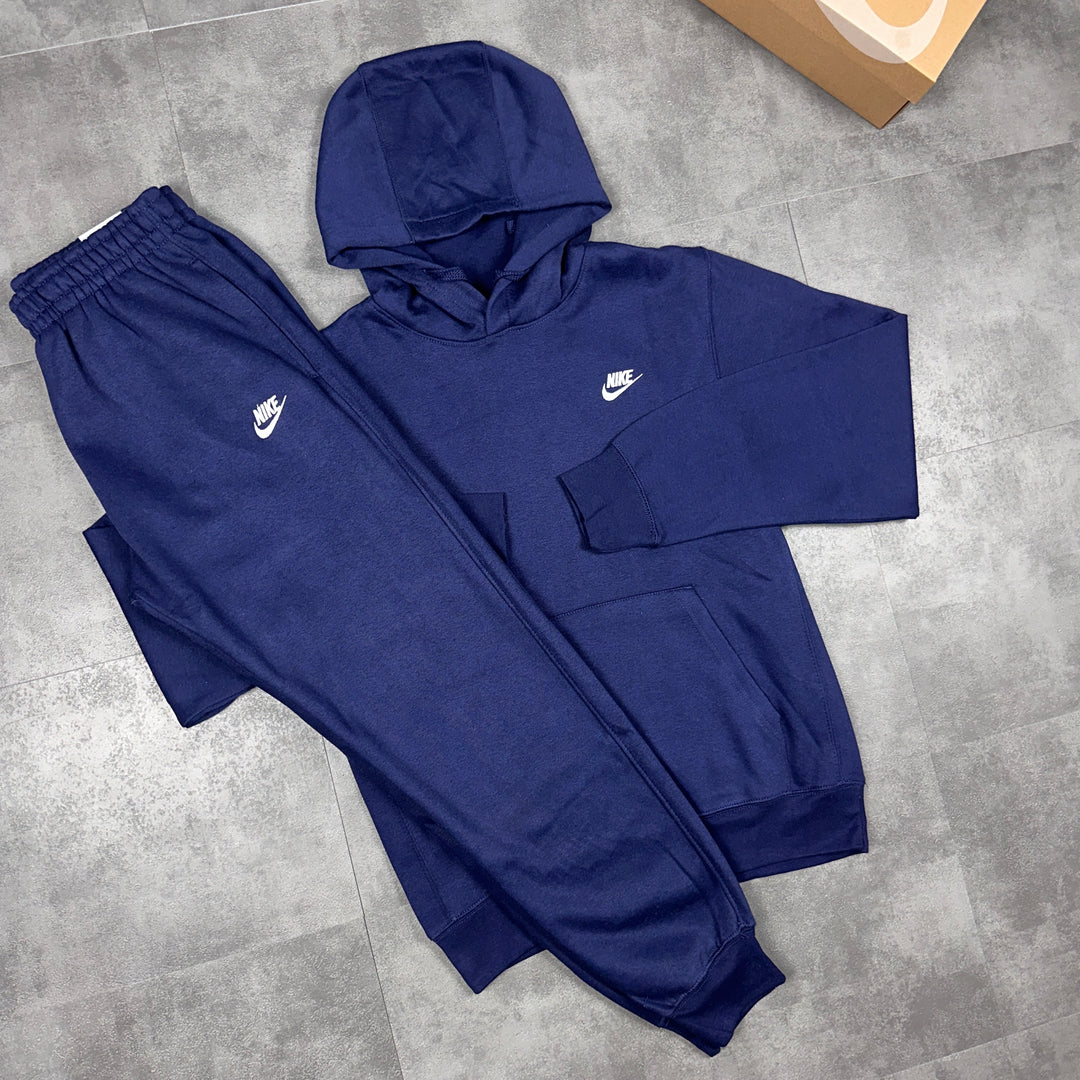 Nike Club Sports Fleece Tracksuit Navy