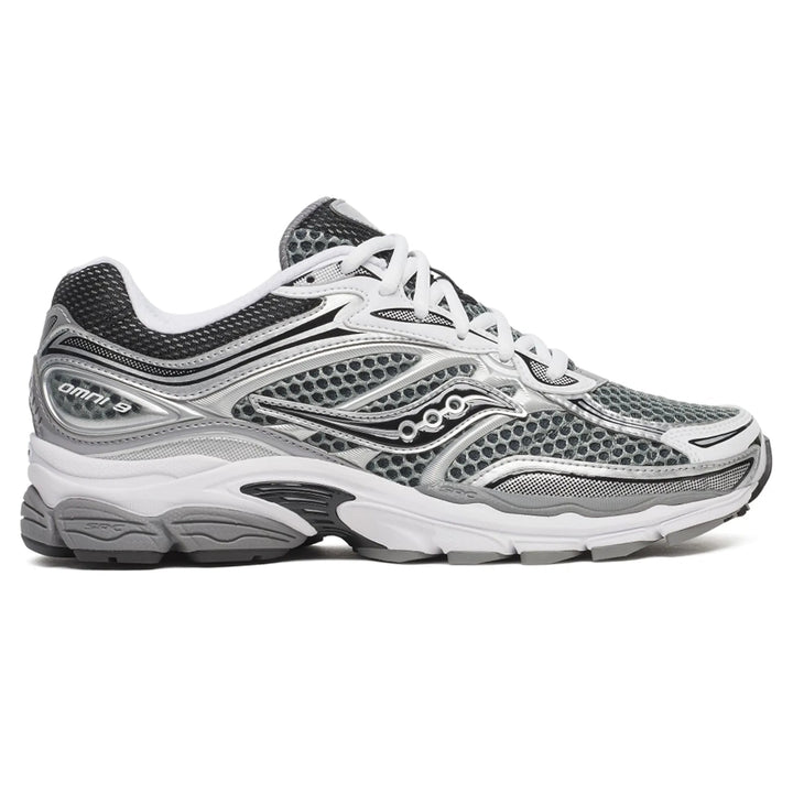 SAUCONY OMNI PRO GRID 9 - GREY/SILVER