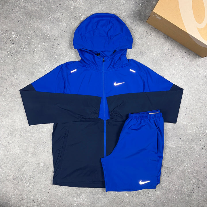 Nike UV Windbreaker & Nike Challenger 7" Shorts Set Royal Blue