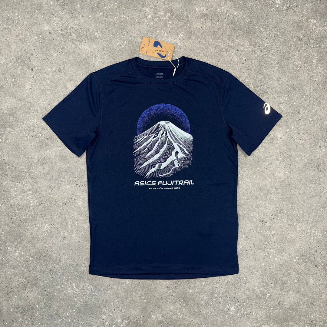 ASICS FUJITRAIL T-SHIRT - NAVY