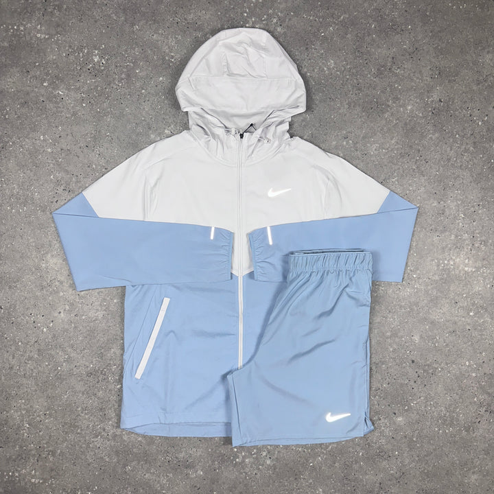 Nike UV Windbreaker & Nike Challenger 7" Shorts Set Armour Blue