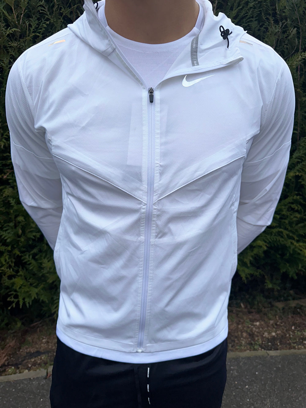 Nike UV Windbreaker JAcket White - On pic 