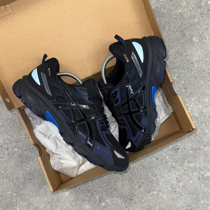 ASICS GEL VENTURE 6 - BLACK / ILLUSION BLUE GTX