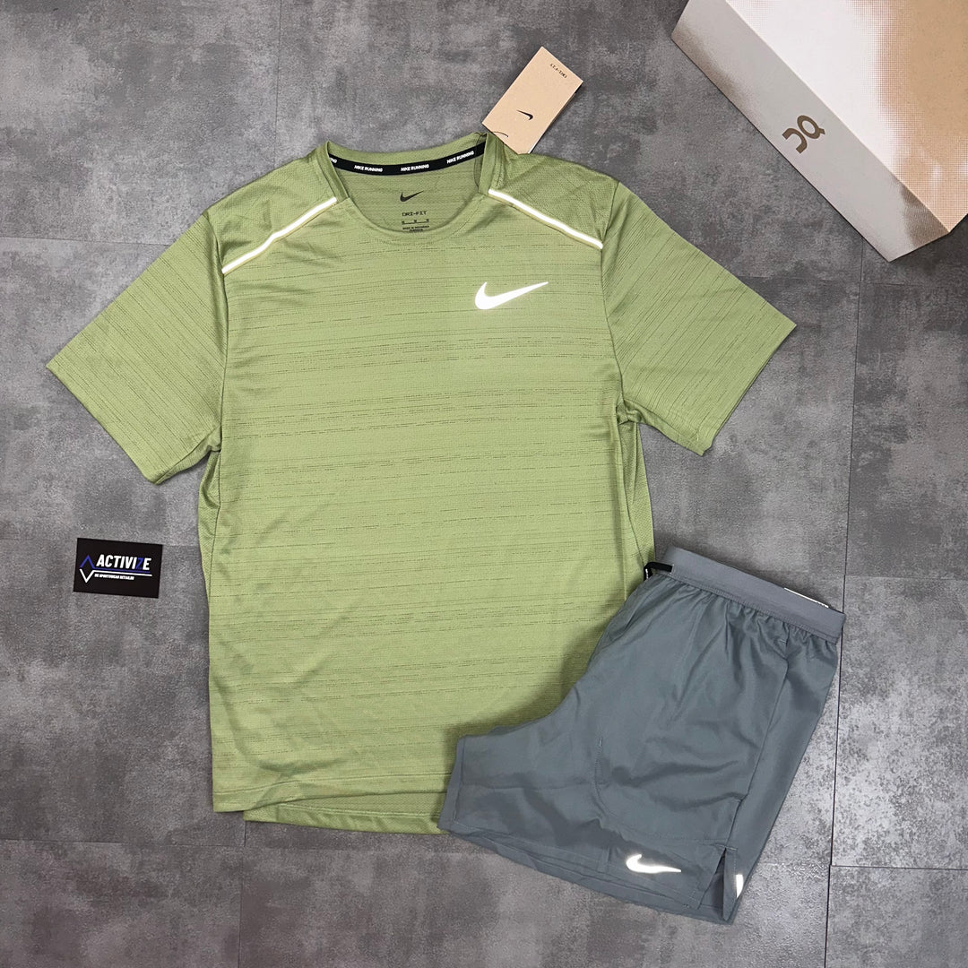 Nike Miler T-Shirt Khaki