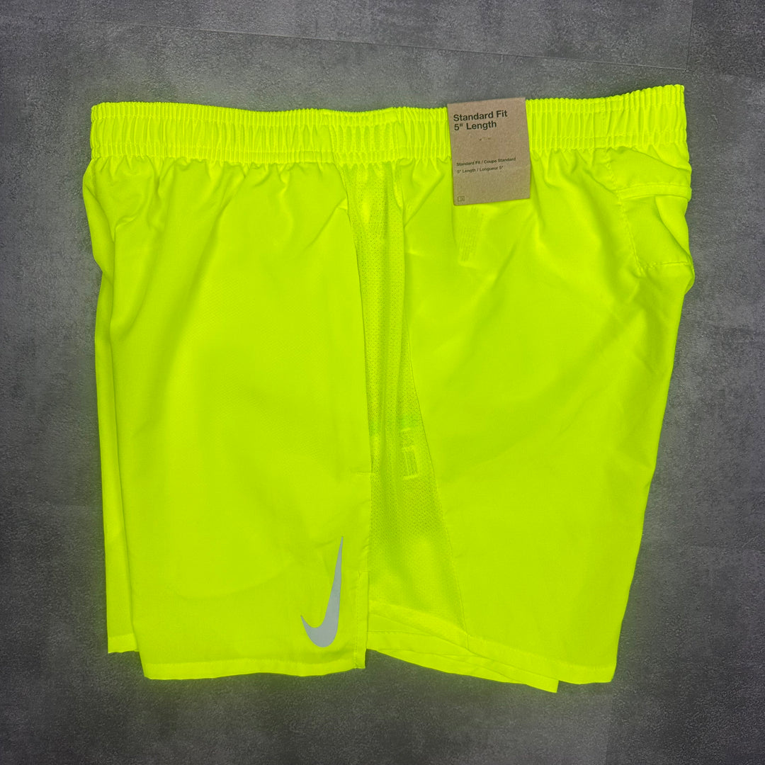 Nike 5" Challenger Shorts  Neon