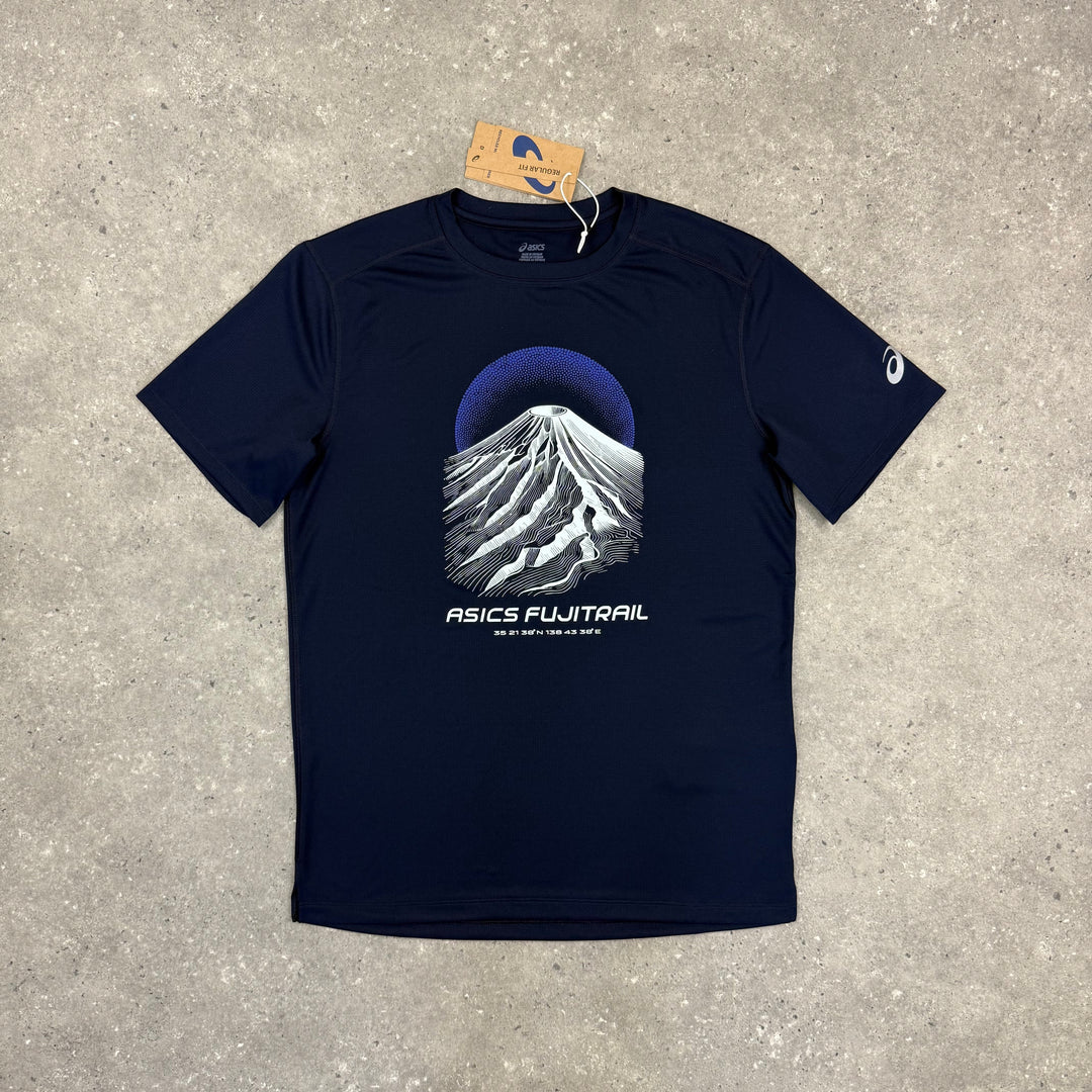 ASICS FUJITRAIL T-SHIRT - NAVY