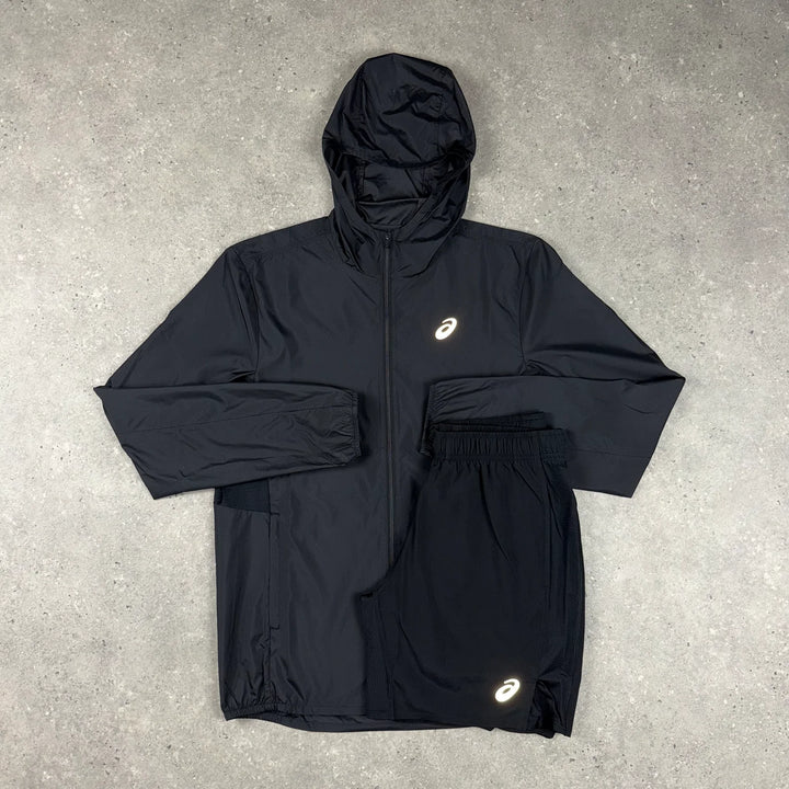 ASICS WINDRUNNER & SHORT SET - BLACK