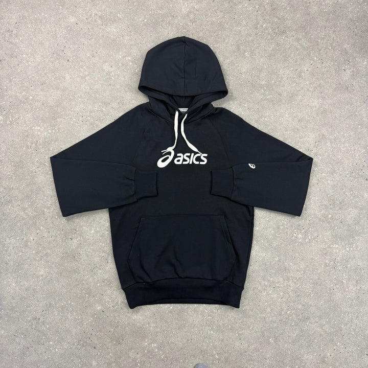 ASICS FLEECE PULLOVER TRACKSUIT - BLACK